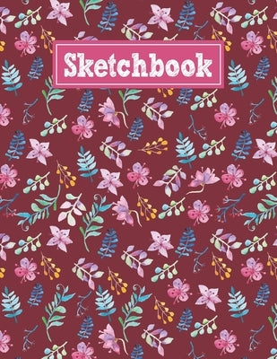 Sketchbook: 8.5 x 11 Notebook for Creative Drawing and Sketching Activities with Unique Floral Themed Cover Design by Publishing, Stroke Path