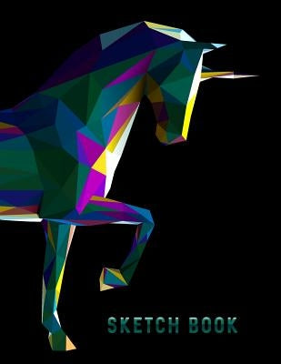 Sketch Book: Geometric Unicorn Horse Sketchbook for Drawing Sketching - 8.5x11 Pages to Draw Sketch Doodle - Write in Title, Date, Table of Contents by Studiometzger