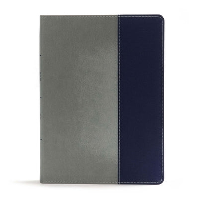 CSB Apologetics Study Bible for Students, Gray/Navy Leathertouch: Black Letter, Teens, Study Notes and Commentary, Ribbon Marker, Sewn Binding, Easy-T by McDowell, Sean