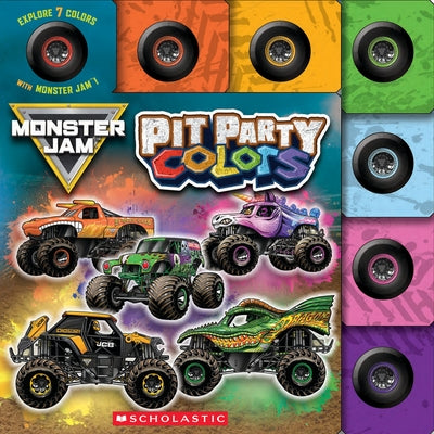 Pit Party Colors (Monster Jam Interactive Board Book with Tabs) by Aveling, Marisa