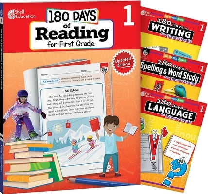 180 Days(tm) Reading 2nd Ed, Writing, Spelling, & Language Grade 1: 4-Book Set: Practice, Assess, Diagnose by Kraus, Stephanie