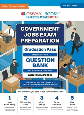 Oswaal Government Exams Question Bank Graduation Pass General Awareness for 2024 Exam by Oswaal Editorial Board
