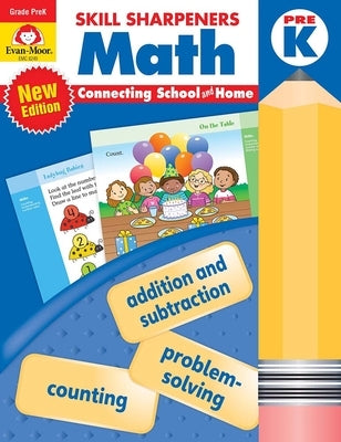 Skill Sharpeners: Math, Prek Workbook by Evan-Moor Corporation