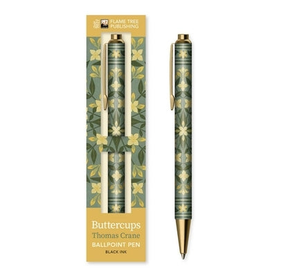 Thomas Crane: Buttercups Boxed Decorative Ballpoint Pen by Flame Tree Studio