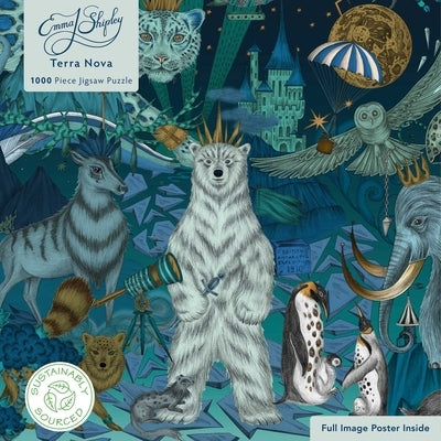 Adult Sustainable Jigsaw Puzzle Emma J Shipley: Terra Nova: 1000-Pieces. Ethical, Sustainable, Earth-Friendly by Flame Tree Studio
