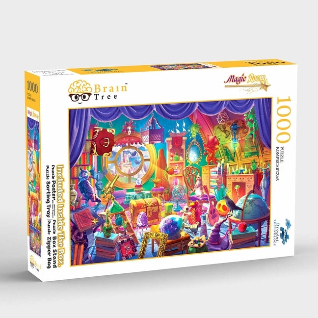 Brain Tree - Magic Room 1000 Piece Puzzle for Adults: With Droplet Technology for Anti Glare & Soft Touch by Brain Tree Games LLC