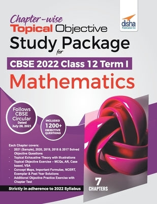Chapter-wise Topical Objective Study Package for CBSE 2022 Class 12 Term I Mathematics by Experts, Disha