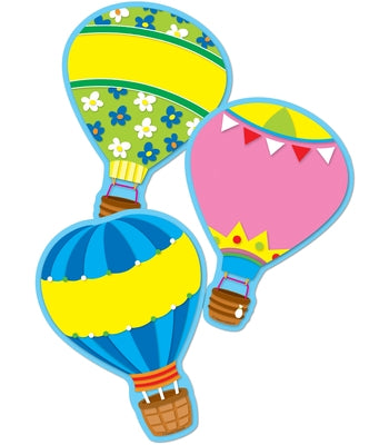 Hot Air Balloons Cutouts by Carson Dellosa Education