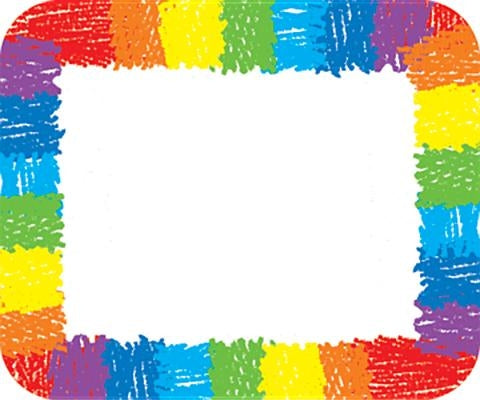 Rainbow Name Tags: Kid-Drawn by Carson Dellosa Education