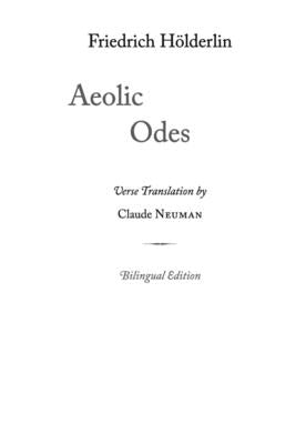 Aeolic Odes by Hderlin, Friedrich