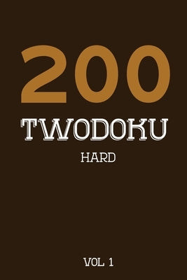200 Twodoku Hard Vol 1: Two overlapping Sudoku, puzzle booklet, 2 puzzles per page by Twodoku Puzzle, Tewebook