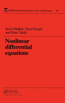 Nonlinear Differential Equations by Drabek, Pavel