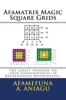 Afamatrix Magic Square Grids: The Latest intrigue on Grid Combinatorics in Recreational Mathematics by Aniagu, Afamefuna a.