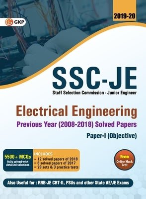 SSC JE Electrical Engineering for Junior Engineers Previous Year Solved Papers (2008-18), 2018-19 for Paper I by Gkp