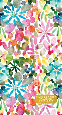 2026-27 Watercolor Garden 2-Year Pocket Planner (24-Month Calendar) by 