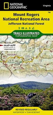 Mount Rogers National Recreation Area Map [Jefferson National Forest] by National Geographic Maps