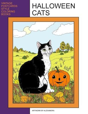 Halloween Cats: Coloring Book by Alexandra