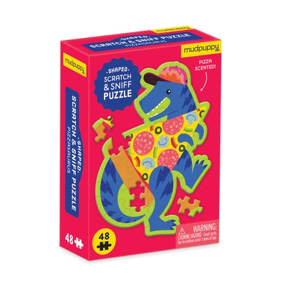 Pizzasaurus 48 Piece Mini Scratch & Sniff Puzzle by Mudpuppy