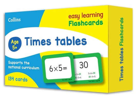 Times Tables Flashcards by Collins Easy Learning