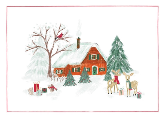 Home for the Holidays Deluxe Boxed Holiday Cards (20 Cards, 21 Self-Sealing Envelopes) by Peter Pauper Press Inc
