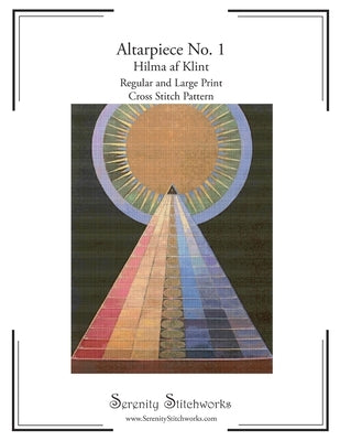 Altarpiece No. 1 Cross Stitch Pattern - Hilma af Klint: Regular and Large Print Chart by Wolf, Carmen