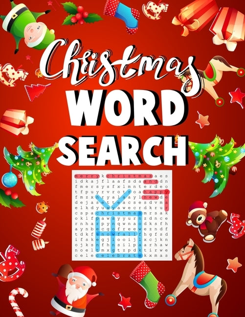Christmas word search.: Easy Large Print word search Puzzle Book for Adults, Kids & Everyone for the 25 Days of Christmas. by Press House, Blue Moon
