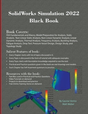 SolidWorks Simulation 2022 Black Book by Verma, Gaurav