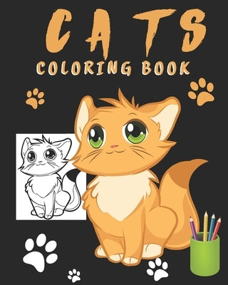 Cats Coloring Book: A fun Coloring Book of lots of cats for girls, boys, kids of all ages. Gift for birthday, Christmas, or any other occa by Book Art, Kids
