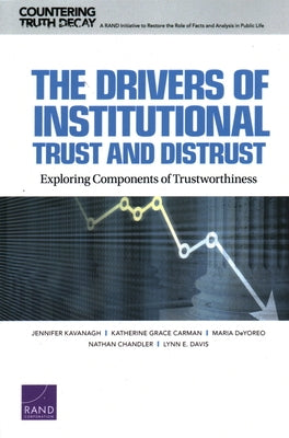 Drivers of Institutional Trust and Distrust: Exploring Components of Trustworthiness by Kavanagh, Jennifer