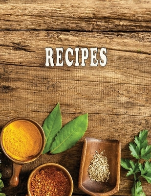Low Vision Recipe Book Large Print With Bold Lines: Personal Cookbook With High Contrast Black Print on White Paper for Visually Impaired by Notes, Babbs