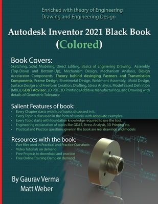 Autodesk Inventor 2021 Black Book (Colored) by Verma, Gaurav