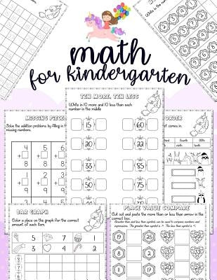 Math for kindergarten: Unicorn Math Activity Book For Kindergarten and First Grade Many Counting Skills Practice Missions Tracing Addition Cu by Jean, Jenis