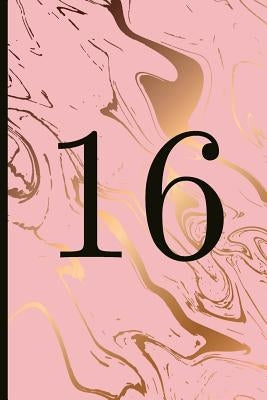 16: A Beautiful 16th Birthday Gift and Keepsake to Write Down Special Moments by Feather, Peach
