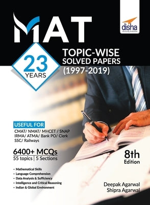 MAT 23 years Topic-wise Solved Papers (1997-2019) 8th Edition by Disha Experts