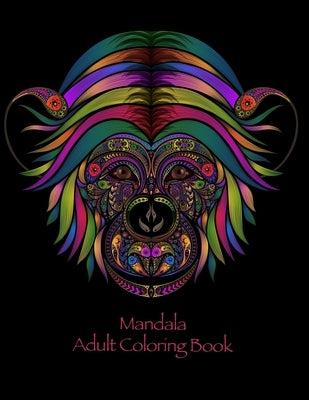 Mandala Adult Coloring Book: Coloring for adults with hares, raccoons, crocodiles and many other by Mosley, Diane