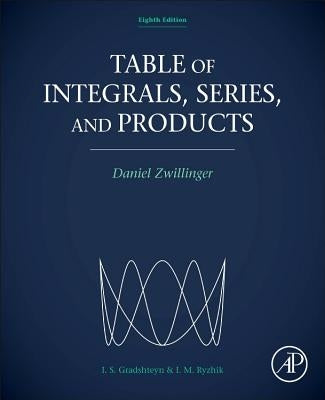 Table of Integrals, Series, and Products by Zwillinger, Daniel