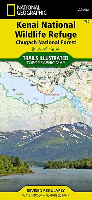 Kenai National Wildlife Refuge Map [Chugach National Forest] by National Geographic Maps