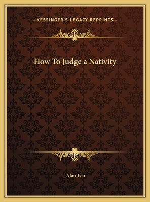How To Judge a Nativity by Leo, Alan