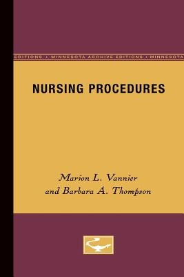 Nursing Procedures by Vannier, Marion