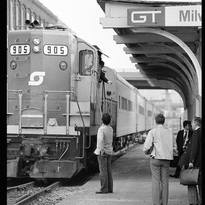 Passenger Train Photographs: Taken in Michigan and Ontario During the Last Quarter of the Twentieth Century - All in Black and White by Babbish, Byron