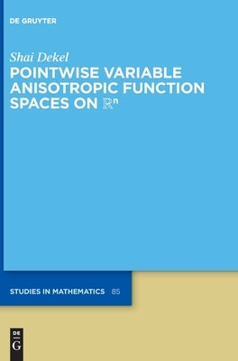Pointwise Variable Anisotropic Function Spaces on ℝⁿ by Dekel, Shai