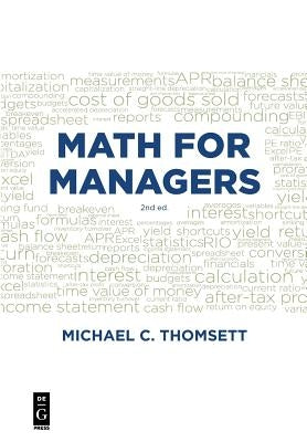 Math for Managers by Thomsett, Michael C.