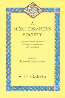 A Mediterranean Society, Volume I: The Jewish Communities of the Arab World as Portrayed in the Documents of the Cairo Geniza, Economic Foundationsvol by Goitein, S. D.