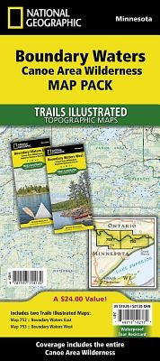 Boundary Waters Canoe Area Wilderness [Map Pack Bundle] by National Geographic Maps