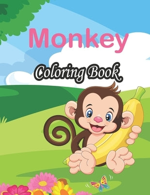 Monkey Coloring Book: funny coloring pages, monkeys jungle animal book by Nur Press, Tech