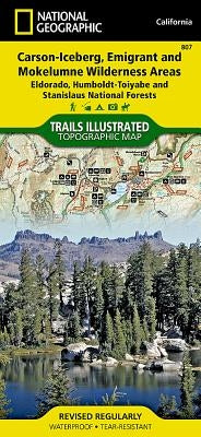 Carson-Iceberg, Emigrant, and Mokelumne Wilderness Areas Map [Eldorado, Humboldt-Toiyabe, and Stanislaus National Forests] by National Geographic Maps