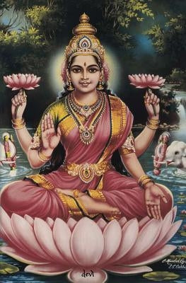 Devi: 150-page Diary With Hindu Goddess Lakshmi on the Cover and a Sri Yantra on the Back for Meditation / Concentration / V by The Mindful Word