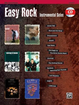 Easy Rock Instrumental Solos, Level 1: Alto Sax, Book & Online Audio/Software [With CD (Audio)] by Galliford, Bill