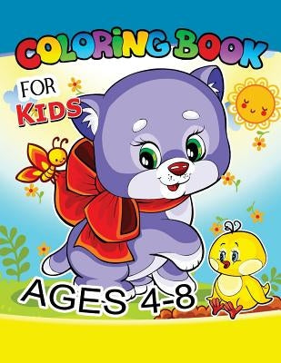 Coloring Book for Kids Ages 4-8: Cute dog, horse, lion, sheep, turtle and more.. for Kids, Girls Ages 8-12,4-8 by Coloring Books for Kids
