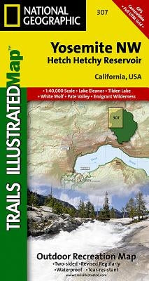 Yosemite Nw: Hetch Hetchy Reservoir Map by National Geographic Maps